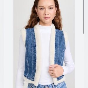 Denim and Cream Vest